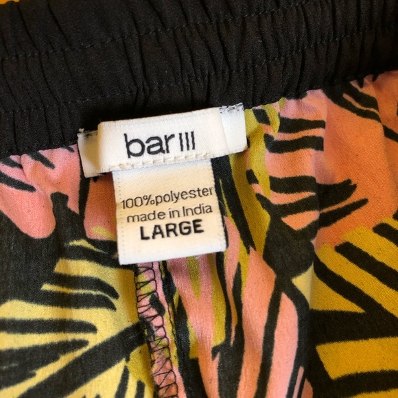 Silky Floral Wavy Drawstring Pants - Pink Green - Picture 5 of 5